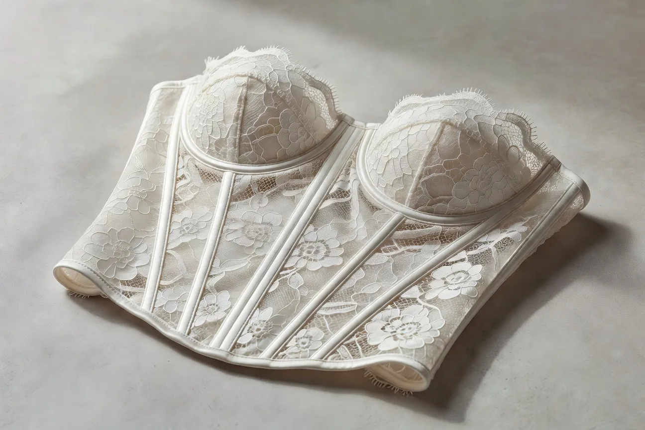 Ivory Corset Set