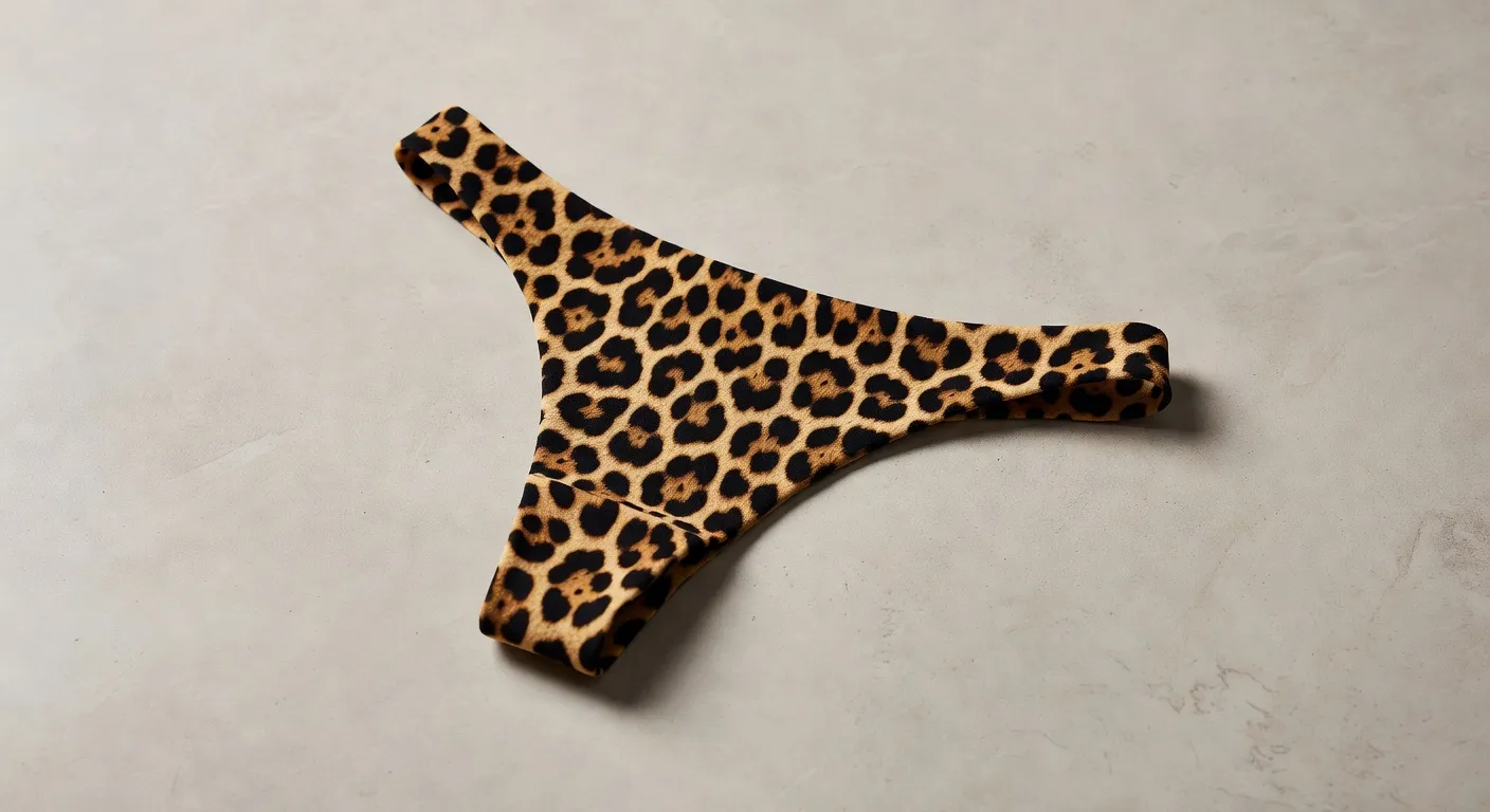 Leopard Thong